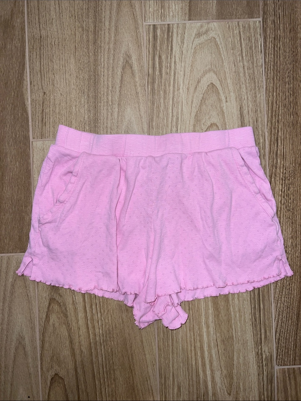 Roller Rabbit Pink Pointelle Pajama Shorts